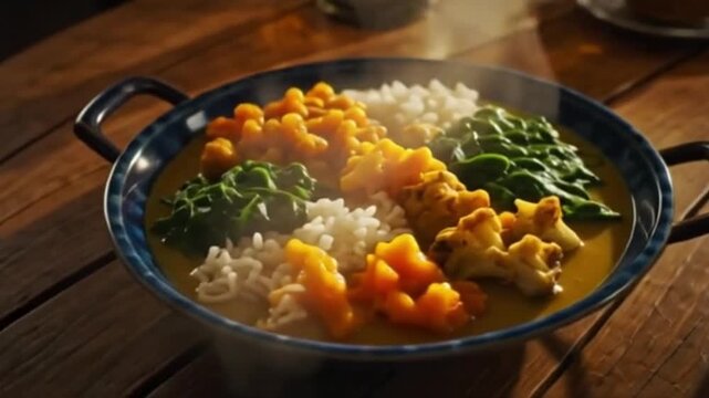 Indische Curry-Bowl