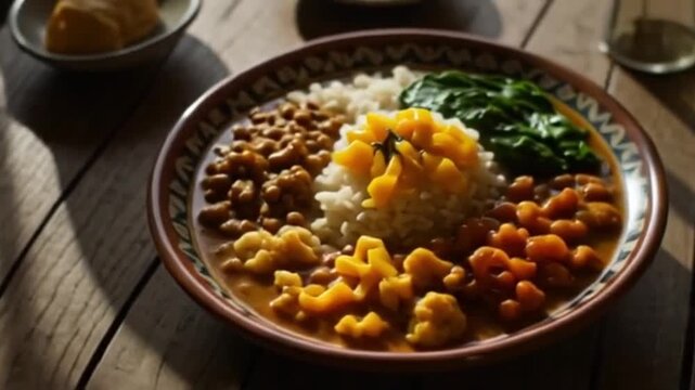 Indische Curry-Bowl