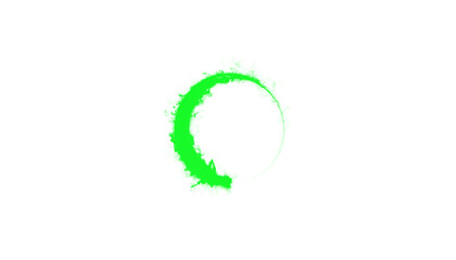 Fototapeta premium PNG of green smoke forming a soft, big spiral arrow, ideal for digital designs, backgrounds, and creative projects requiring transparent smoke effects