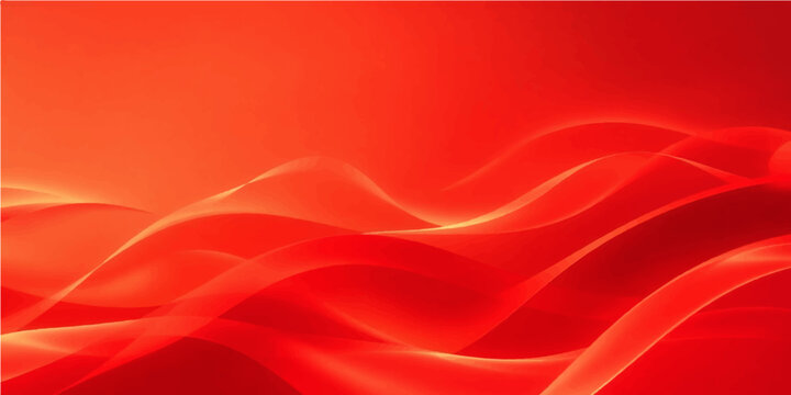 Abstract wavy red and pink silk satin texture with a soft flowing light