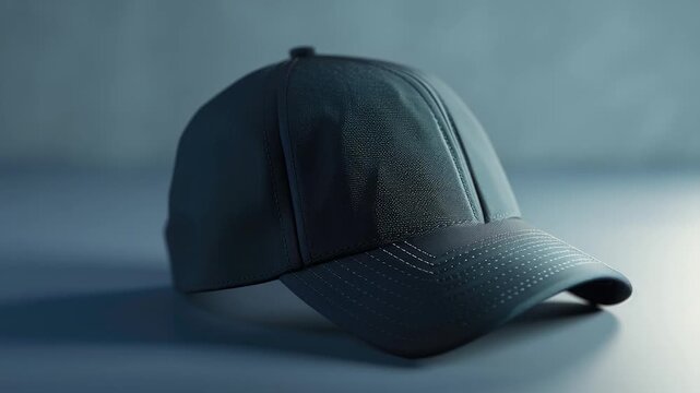 A single baseball cap sits on a table