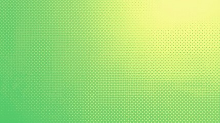 Abstract Green and Yellow Halftone Gradient Background