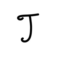 font letter J