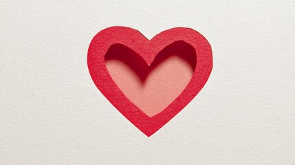 Obraz premium Heart-Shaped Cutout: Dainty Paper Heart Cutouts, Crafty Heart-Shaped Cutouts for Decor—Cute Heart Cutouts in Pink, Red & White, Perfect for Gifting & Festive Styling