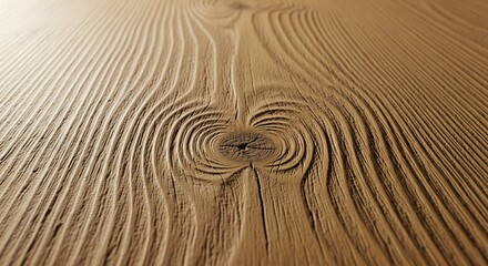 Detailed close-up of weathered wooden surface with intricate grain patterns