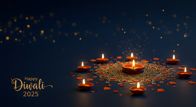 Happy Diwali for Office: Corporate Greetings Template - Powered by Adobe