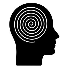 Planning and organized thinking &mdash; transformation of scattered tasks into structured spiral symbol of focus, order and clarity of mind