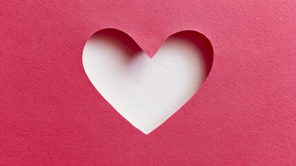 Obraz premium Heart-Shaped Cutout: Dainty Paper Heart Cutouts, Crafty Heart-Shaped Cutouts for Decor—Cute Heart Cutouts in Pink, Red & White, Perfect for Gifting & Festive Styling