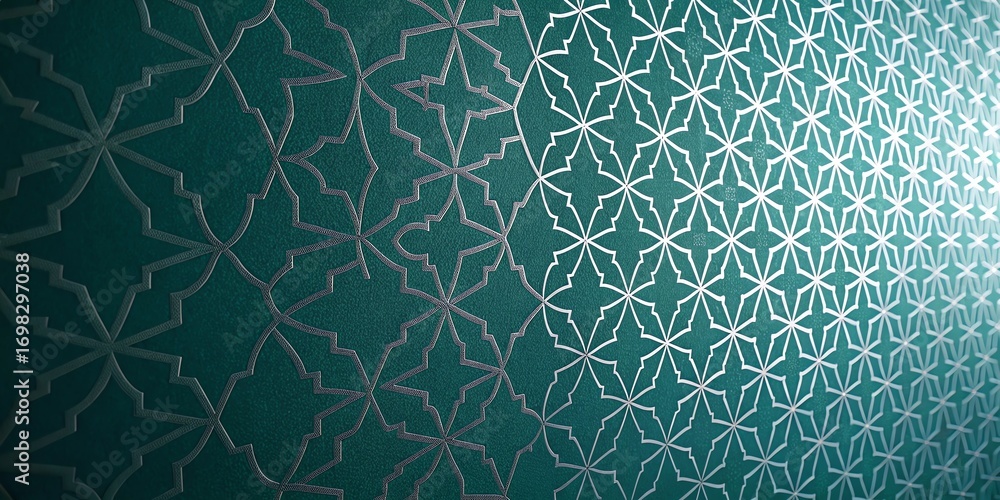 Aufkleber textured teal abstract pattern seamless repetition subtle geometric design background