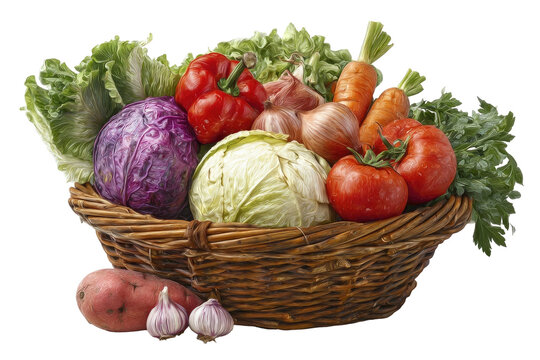 Fresh produce in a basket