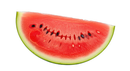 Slice of Watermelon with Seeds on Black Background Keywords: watermelon, fruit, slice, red isolated on a transparent background
