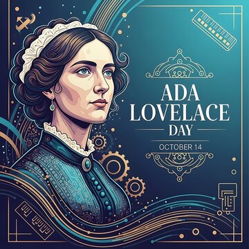 Portrait of ada lovelace celebrating her contributions to computing