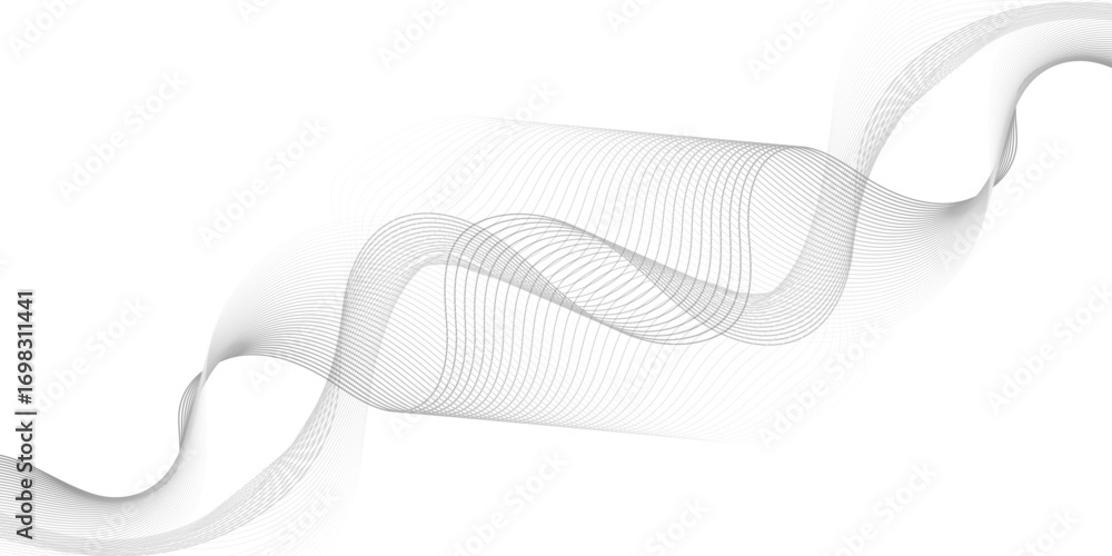 Poster abstract wave element for design. digital frequency. elegant abstract smooth swoosh speed gray wave 