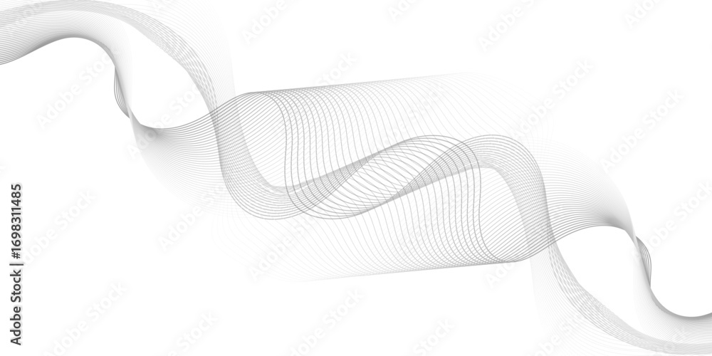 Poster abstract wave element for design. digital frequency. elegant abstract smooth swoosh speed gray wave 
