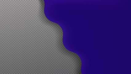 Wavy gradient banner blue purple transparent background