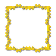 Vintage Ornamental Frame – Elegant gold Vector Border on a white background. SVG