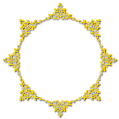 Vintage Ornamental Frame – Elegant gold Vector Border on a white background. SVG