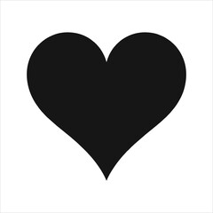 Vector icon logo of heart, love, affection, valentine