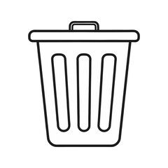 Trash can icon vector