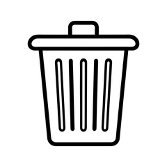 Trash can icon vector