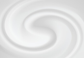 Swirling Cream Texture Abstract White Background vector
