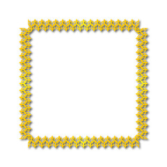 Gold Frame – Elegant gold  Border on a white background. JPG, 300 DPI