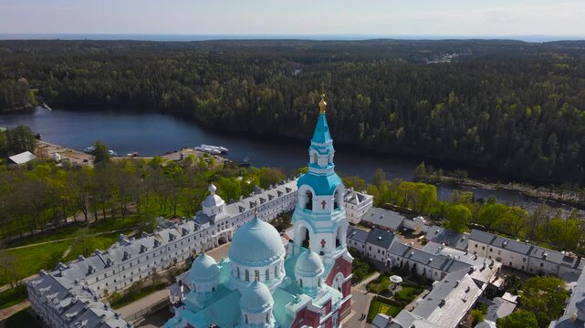 Spaso-Preobrazhensky Monastery. Valaam Island. Lake Ladoga. Russia.