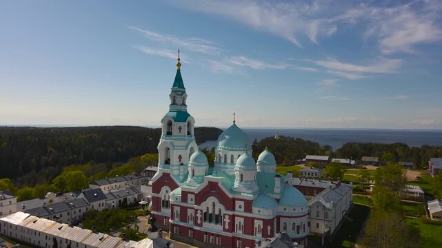 Spaso-Preobrazhensky Monastery. Valaam Island. Lake Ladoga. Russia.