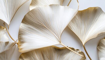 和風イメージの背景素材（秋、イチョウ）