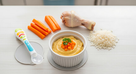 Creative Baby Food Purees from Fresh Chicken

