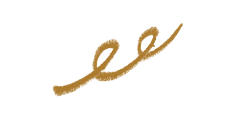 A whimsical golden ribbon dances against the void echoing lightness and playful freedom in simple