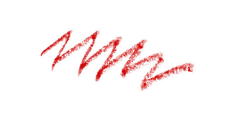 Fiery red scribble on a stark black canvas evokes raw energy and untamed passion created with chalk