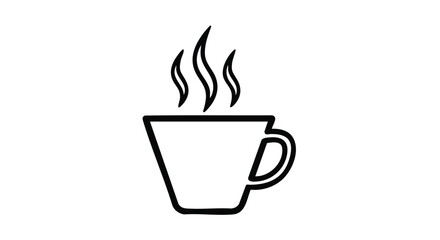 Enjoy a warm cup of coffee or tea with this simple and elegant design for your next project today