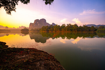 Nature light sunset or sunrise sky colorful sky with amazing clouds in sunset sky landscape light cloud background