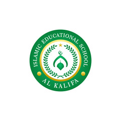 Islamic school logo vector design