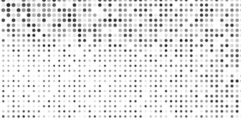 Abstract halftone gradient texture. Vanishing polka dot background. Repeating dots simple abstract art modern