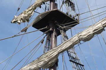 Rigging on Spanish galleon