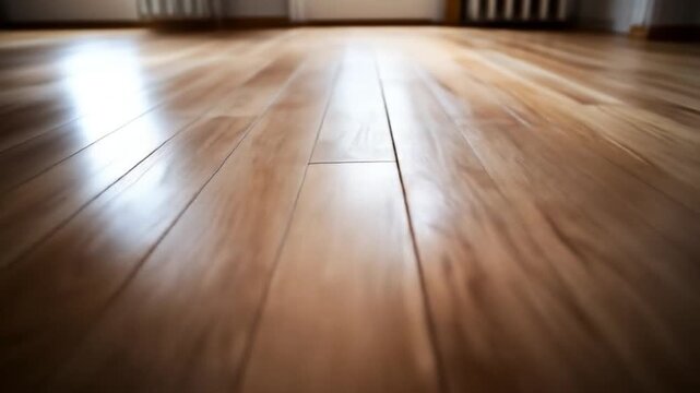 Shiny hardwood flooring texture close up for interior design