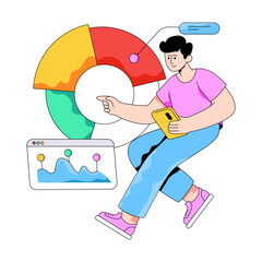 Premium download illustration of business chart