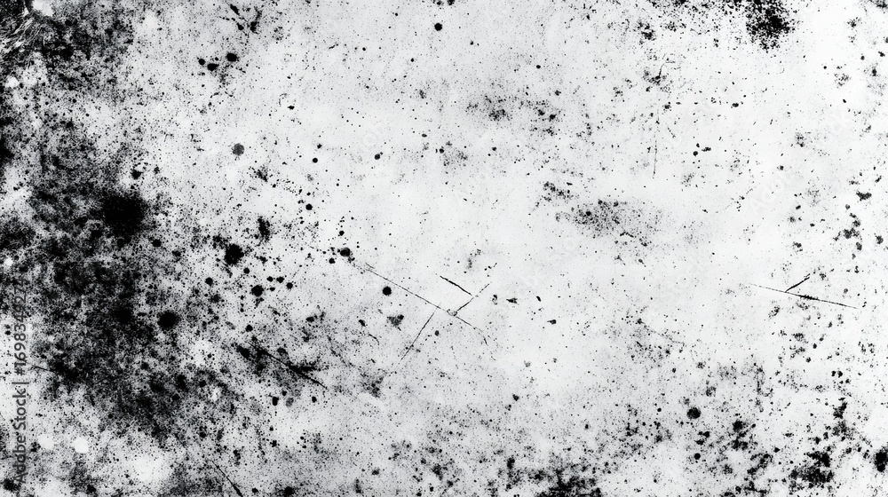 Poster a textured abstract background featuring a blend of black and white splashes, creating a moody and a