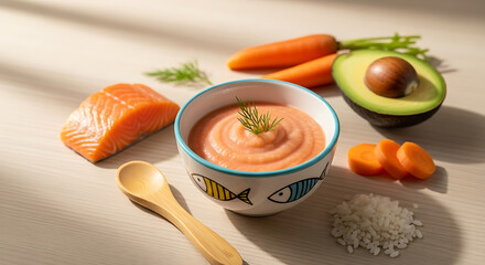 Creative Baby Food Purees from Fresh Seafood

