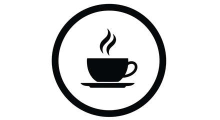 Enjoy a flavorful coffee break with this classic and minimalist cup illustration for your design needs