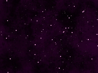 Obraz premium Purple Starry Night Sky Background Illustration