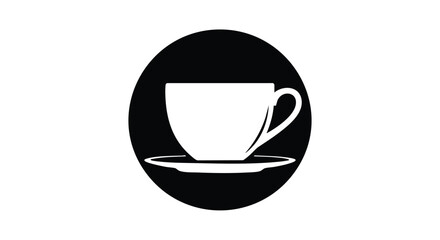 Enjoy a simple, modern cup of coffee, a perfect accent for website or cafe menus and branding projects