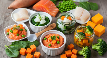 Creative Baby Food Purees from Fresh Seafood

