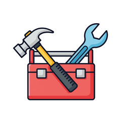 Silhouette illustration of a construction excavator digging into the earth, creating a hole.