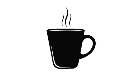 Enjoy a steaming cup of coffee or tea with this simple modern mug graphic for your design project