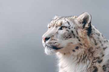 Obraz premium captivating portraits of top rare animal species captured against minimalistic backdrop