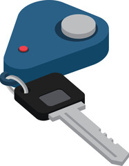 vector illustration of car keys