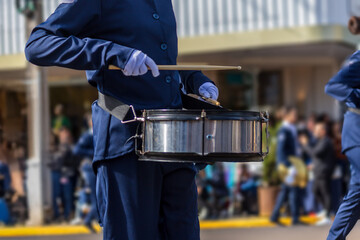 Marching band in the September 7th parade - Brazilian Independence Day.